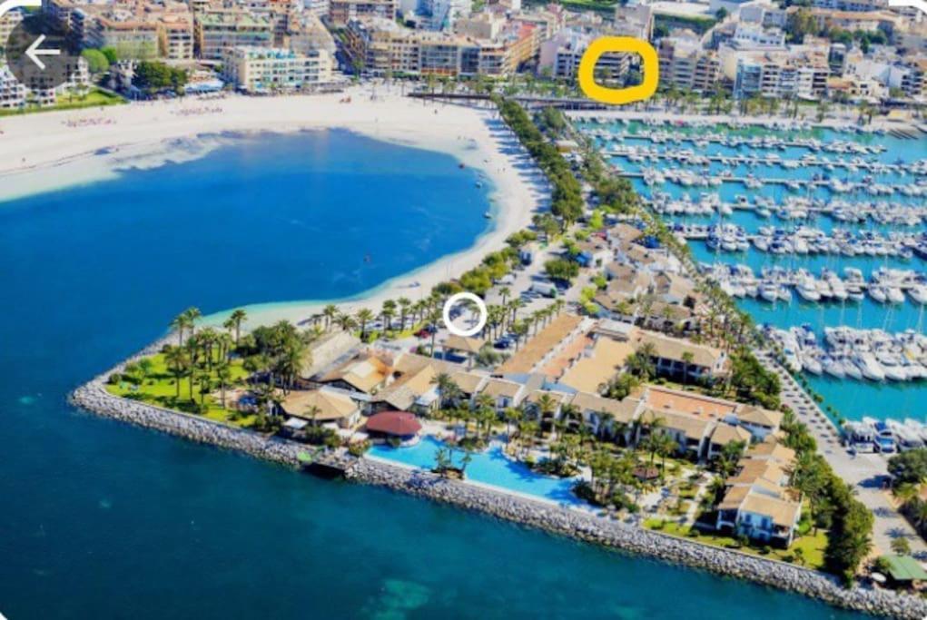 Tranquilo Apartamento Con Vistas Al Mar. Port de Alcudia  ภายนอก รูปภาพ
